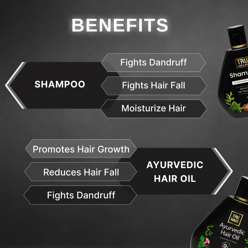 Ayurvedic Hair Oil with Free Heater - 50ml + Onion Shampoo - 100ml | Helps in Hair Fall, Hair Growth & gives Shiny Hair