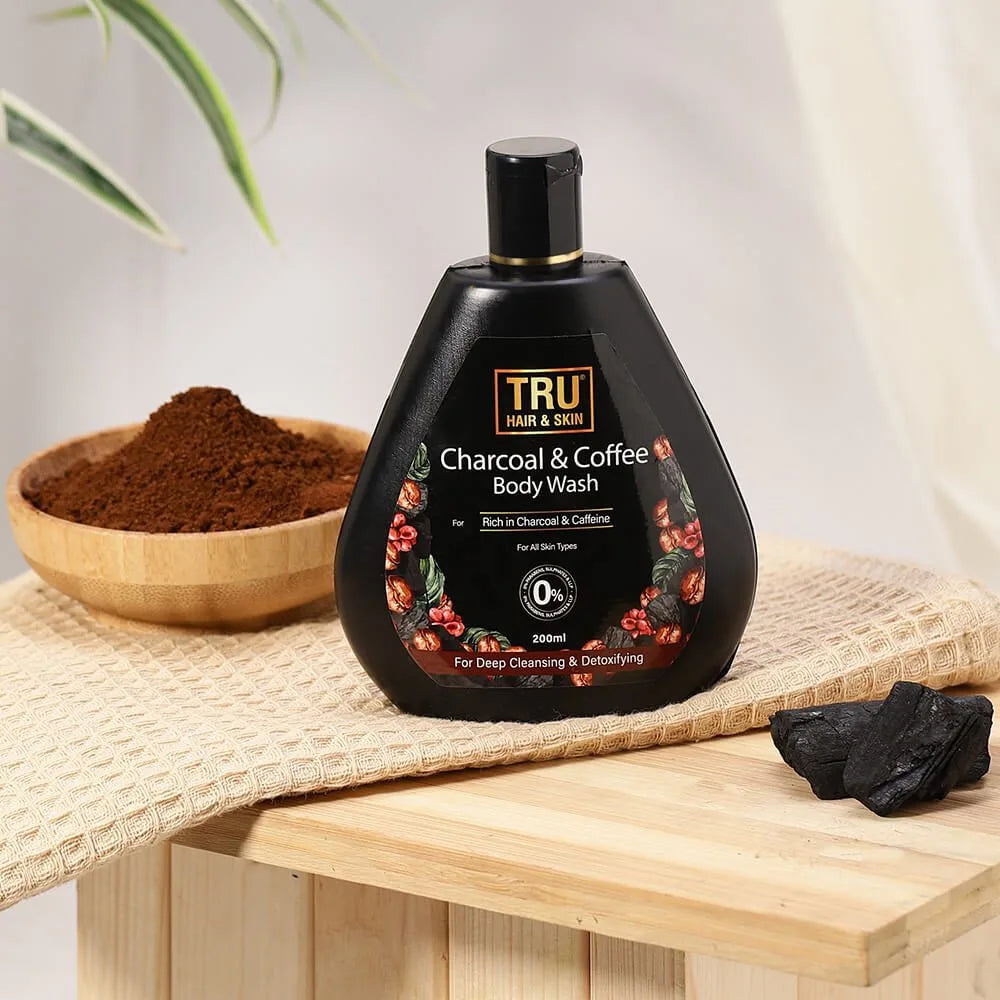 Charcoal & Coffee Body Wash | For Deep Cleansing & Detoxifying – 200ml